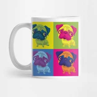 andy warhol style pug Mug